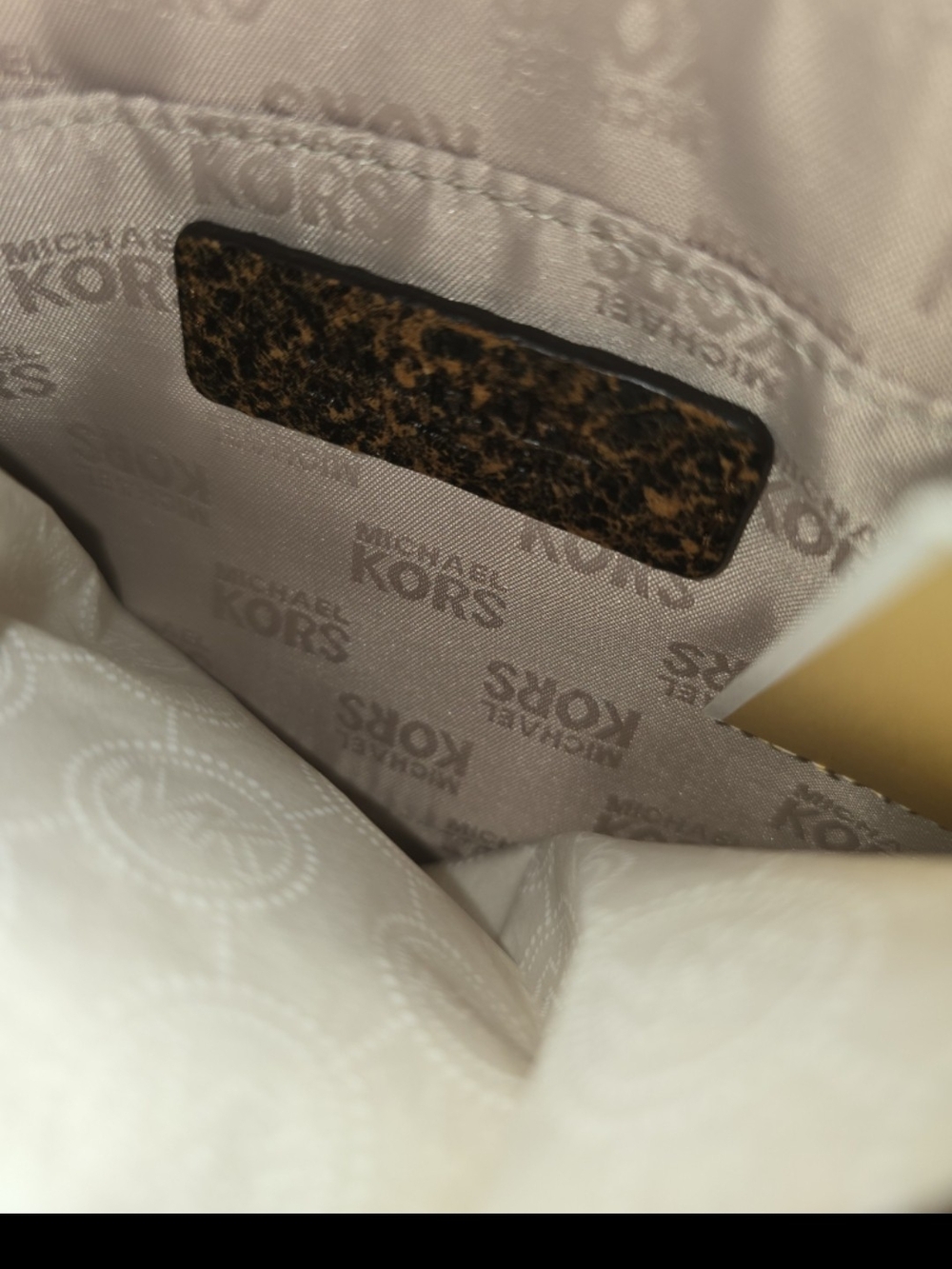 Michael Kors Brown Mocha Snake-Embossed Leather Wristlet - Picture 8 of 10